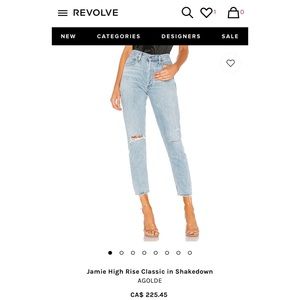 Agolde Jamie High-Rise Jeans